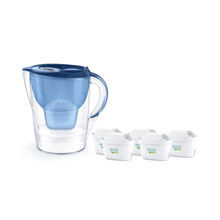 Dzbanek filtrujący BRITA Marella XL niebieski + 5 filtrów MAXTRA PRO Pure Performance